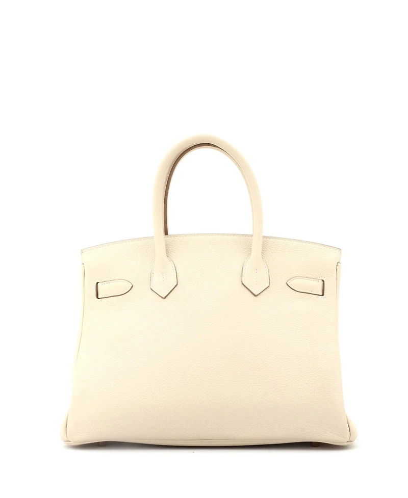 Pre-Owned Hermes Birkin 30 Handbag Light Togo with Rose Gold Hardware