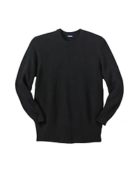 KingSize Big & Tall Shaker Knit Crewneck Sweater