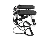 Multifunctional Stepper – Aerobic Fitness Machine with Electronic Monitor, Resistance Bands, and Slip-Resistant Footplates