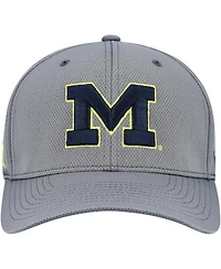 Top of the World Men's Gray Michigan Wolverines Reflex Hybrid Tech Flex Hat