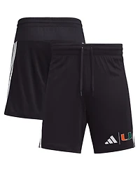 Adidas Men's Black Miami Hurricanes Aeroready 7" Shorts