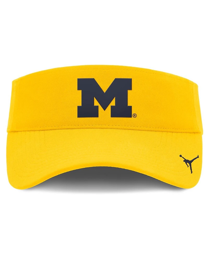 Jordan Men's Maize Michigan Wolverines Ace Performance Adjustable Visor Hat
