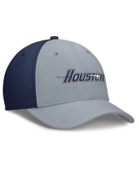 Nike Men's Gray/Navy Houston Astros Rise Swoosh Performance Flex Hat