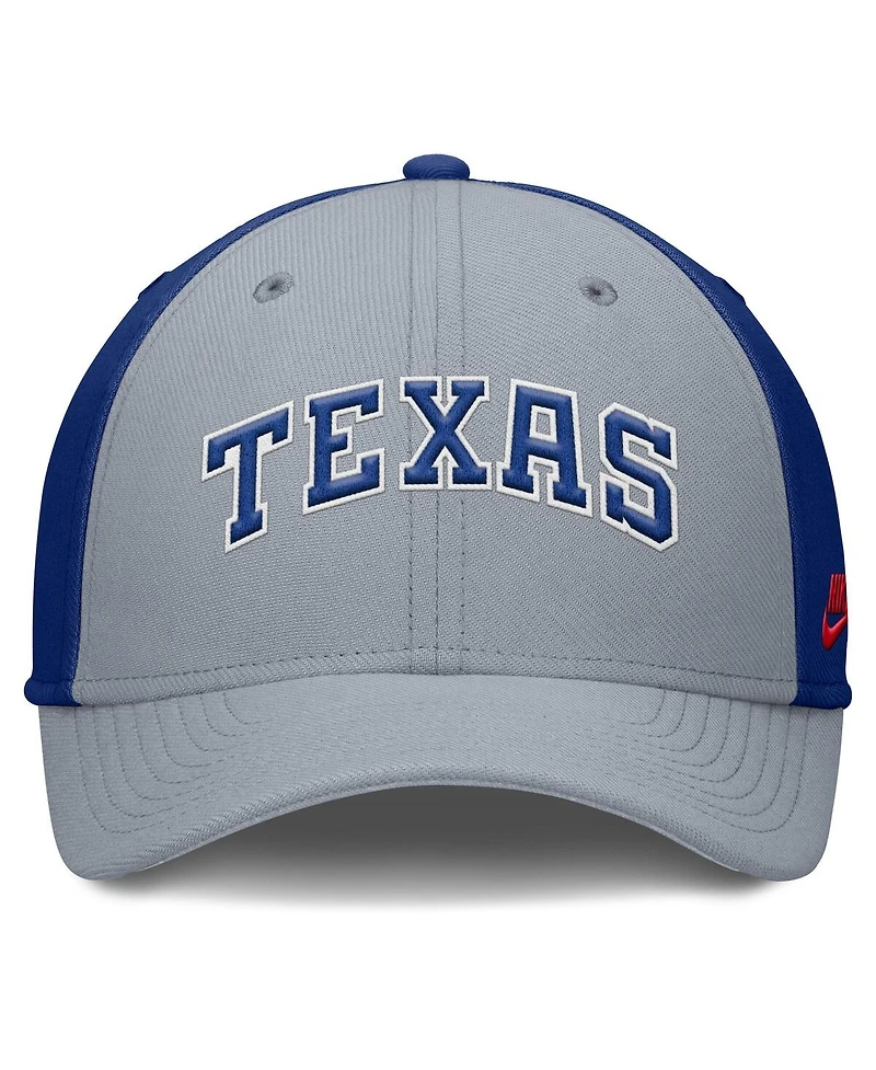 Nike Men's Royal/ Texas Rangers Rise Swoosh Performance Flex Hat