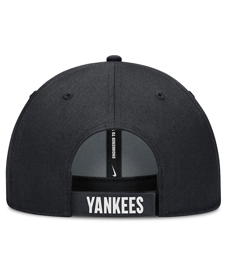 Nike Men's White/Navy New York Yankees Club Performance Adjustable Hat