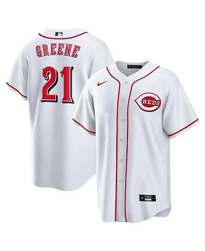 Nike Men's Hunter Greene White Cincinnati Reds Home Replica Jersey