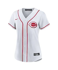 Nike Women's Hunter Greene White Cincinnati Reds Home Replica Jersey