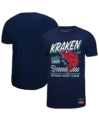 Mitchell & Ness Men's Deep Sea Blue Seattle Kraken Local Food T-Shirt
