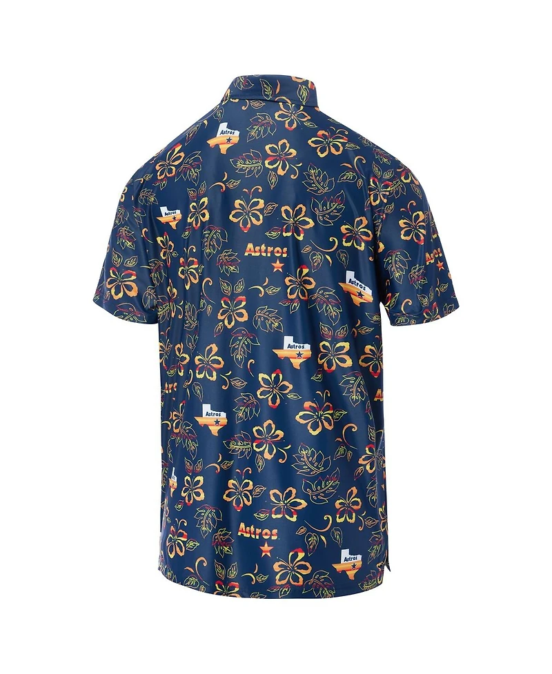 Reyn Spooner Men's Navy Houston Astros Cooperstown Collection Performance Polo Shirt