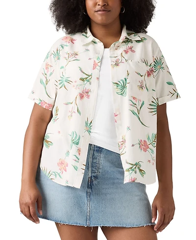 Levi's Plus Darlene Floral Short-Sleeve Shirt