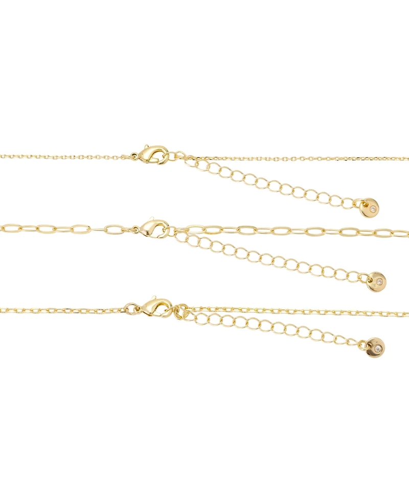 Unwritten Cubic Zirconia Beaded Layered Necklace Set