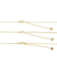 Unwritten Cubic Zirconia Beaded Layered Necklace Set