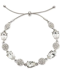 Givenchy Pave Cluster & Pear-Shape Crystal Slider Bracelet