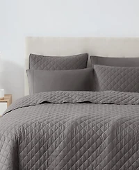 Cannon Oversized Cotton Percale 3-Pc. Quilt Set, Full/Queen
