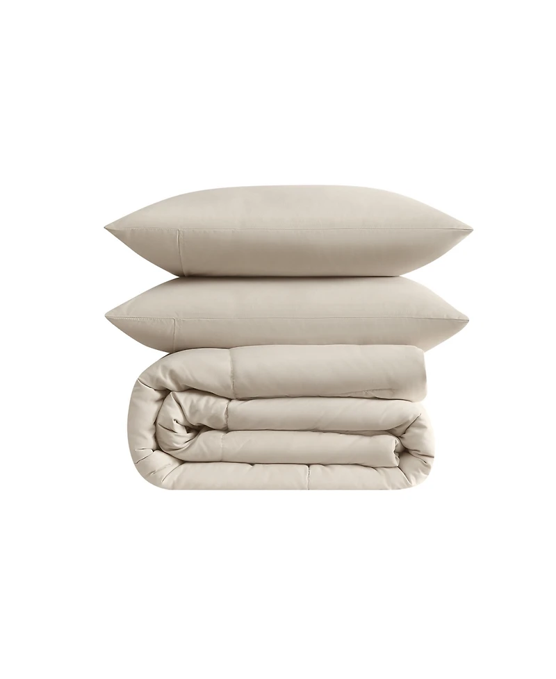 Truly Soft Green Solid 3-Pc. Comforter Set