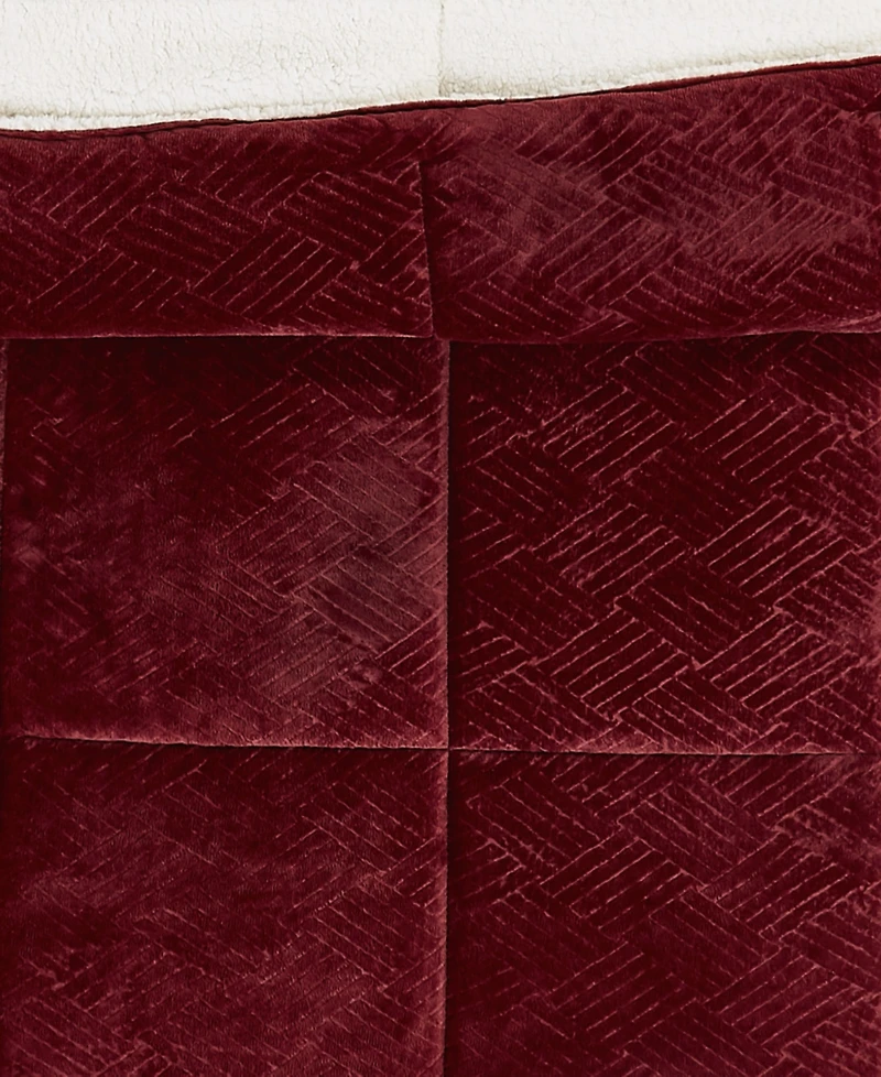 Truly Soft Basket Carved Softness 3-Pc. Comforter Set