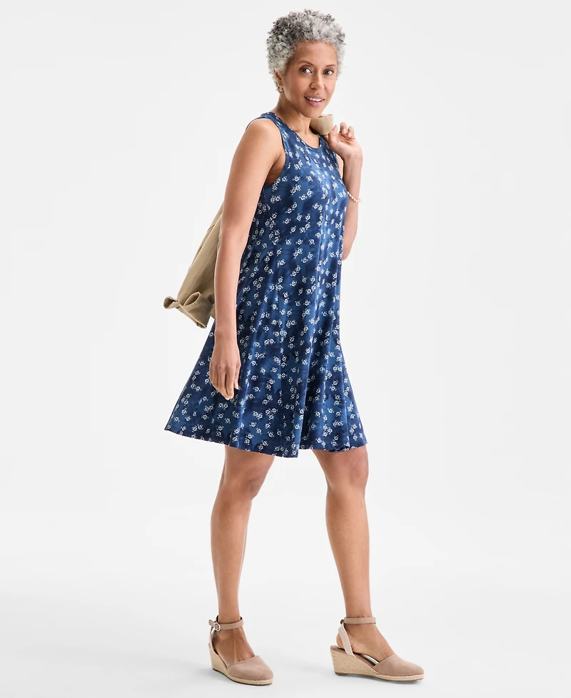 Style & Co Petite Printed Sleeveless Flip Flop Dress