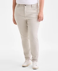Style & Co Plus High-Rise Straight-Leg Jeans, Created for Macy's