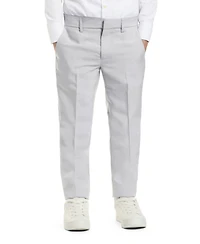 Opposuits Toddler and Little Boys Groovy Grey Slim Fit Solid Suit Including Blazer, Pants Clip-On-Tie