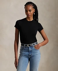 Polo Ralph Lauren Women's Ribbed Cotton Tee