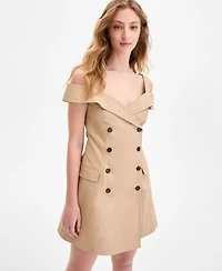 French Connection Women's Lightweight Trench Mini Dress
