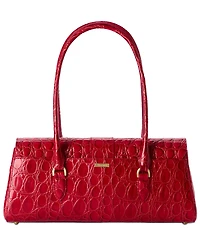 Brahmin Dayan Vanderbilt Embossed Leather Satchel
