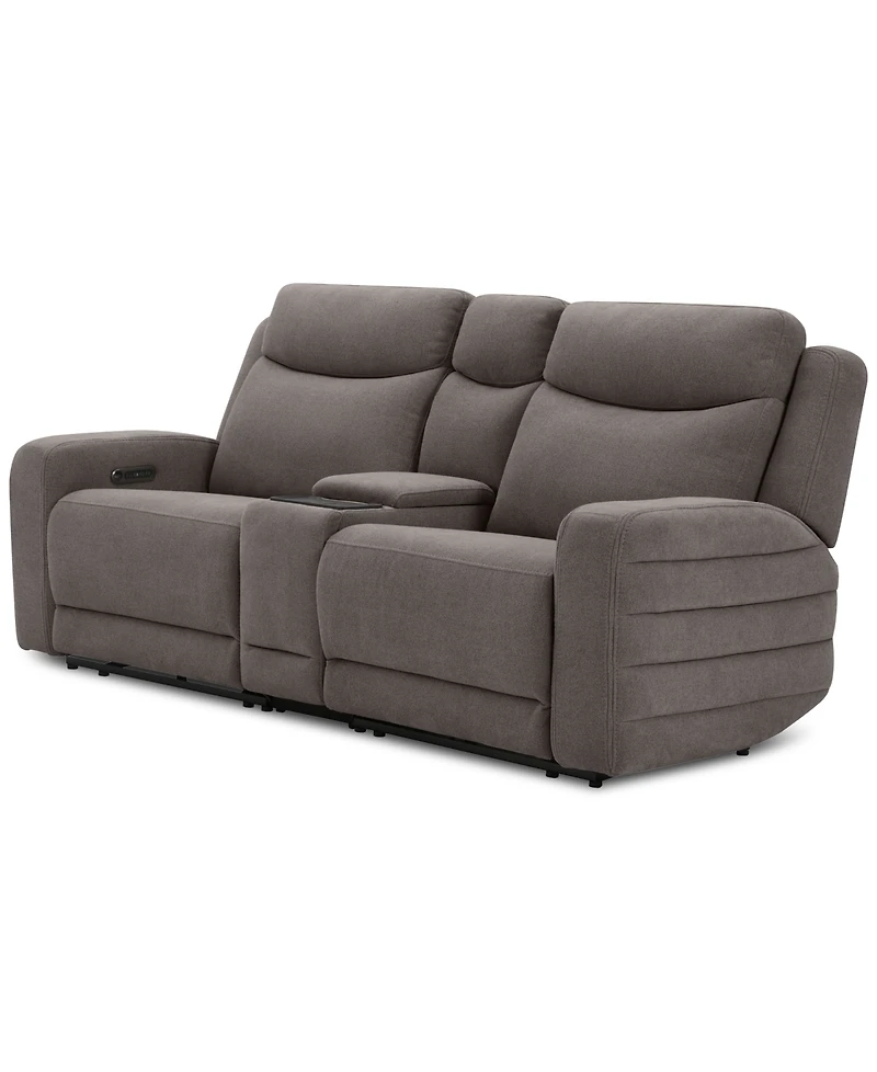Kristyan3-Pc. Fabric Sofa with 2 Power Motion Chairs and Console, Exclusively at Macy's