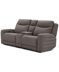 Kristyan3-Pc. Fabric Sofa with 2 Power Motion Chairs and Console, Exclusively at Macy's