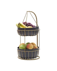 Mikasa Gourmet Basics Aztec 2-Tier Basket