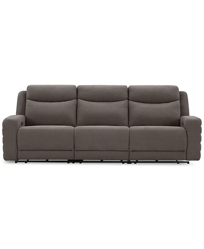 Kristyan 3-Pc. Fabric Sofa with 3 Power Recliners