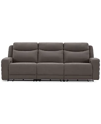 Kristyan 3-Pc. Fabric Sofa with 3 Power Recliners