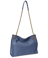 Lauren Ralph Lauren Bradley Large Pebbled Leather Tote Bag