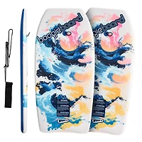 37" Body Board with Wrist Leash Fiberclad Cover Phuzion Core Crescent Tail, 2 Pack