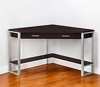 Corner Computer Desk with Storage Shelves – Perfect for Home or Office Setup