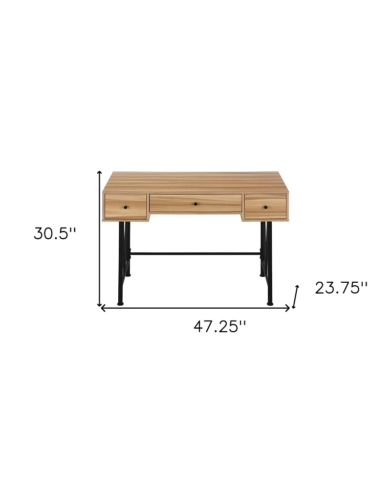 Computer Desk with 3 Drawers – Organized Storage for Work and Study