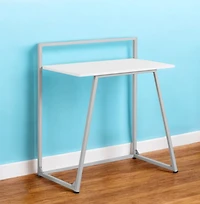 Compact Computer Desk with Storage Shelf for Home Office