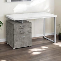 Compact Computer Desk with Three Drawers – Space-Saving and Practical Design