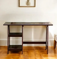 Multi-Function Computer Desk with Adjustable Shelves and Cable Management