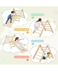 7-in-1 Indoor Climbing Toys for Toddlers with Reversible Ramp
