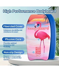 33" Body Board Lightweight with Wrist Leash Fiberclad Cover Phuzion Core