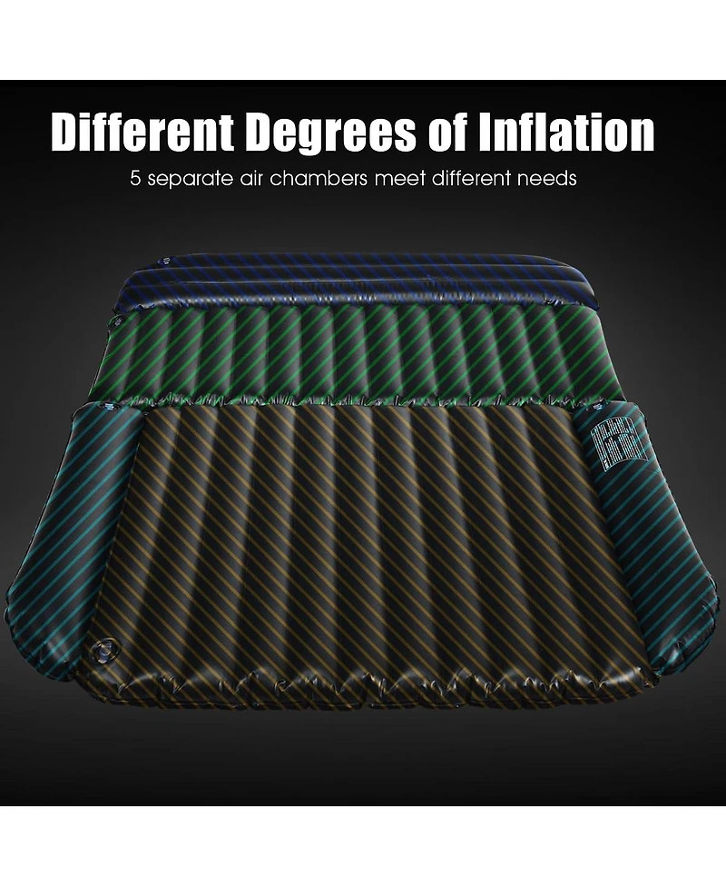Inflatable Suv Air Backseat Mattress Travel Pad with Pump Camping