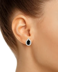 Amethyst (1-1/3 ct. t.w.) & Lab Grown White Sapphire (1/4 Stud Earrings 10k Gold (Also Additional Gemstones)