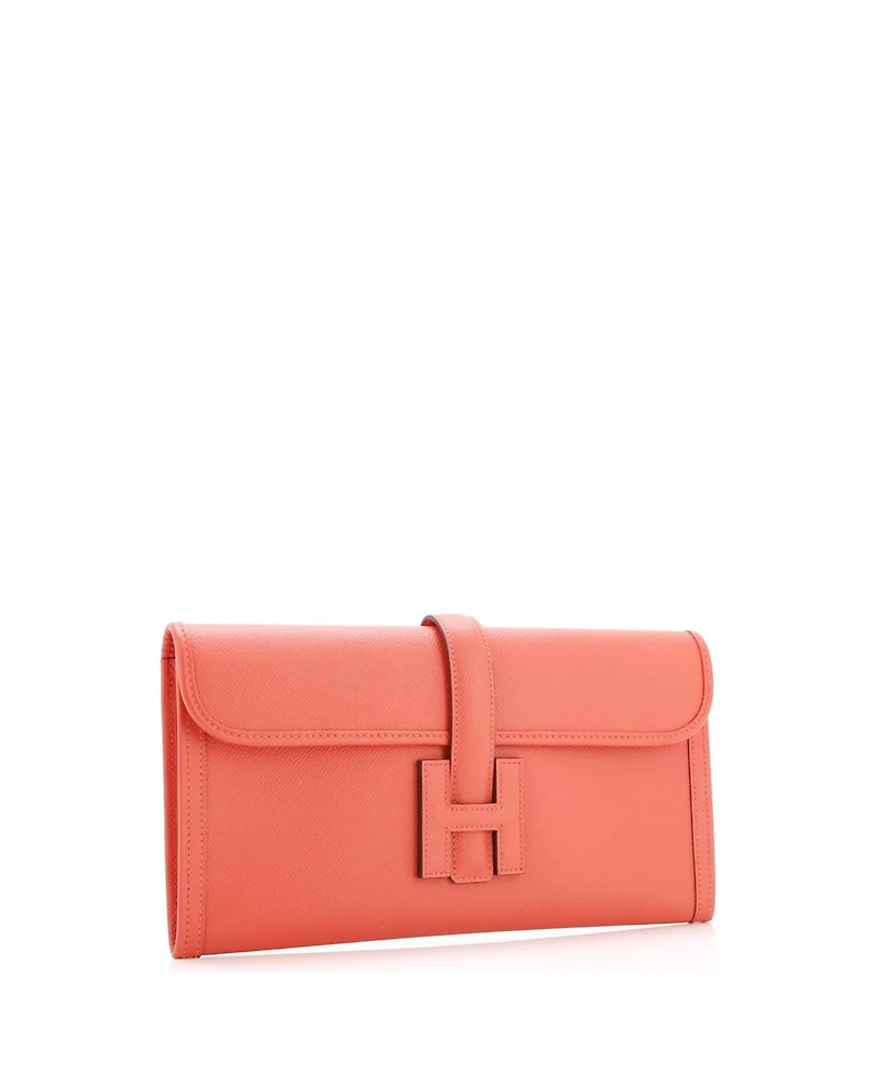 Pre-Owned Hermes 29 Jige Elan Clutch Epsom