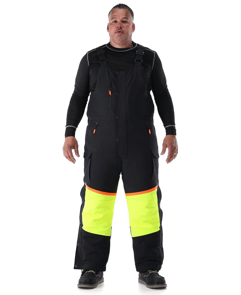 RefrigiWear Men's FrostFlex Insulated Bib Overalls - Flexible, Water-Repellent, Thermal Protection for Extreme Cold
