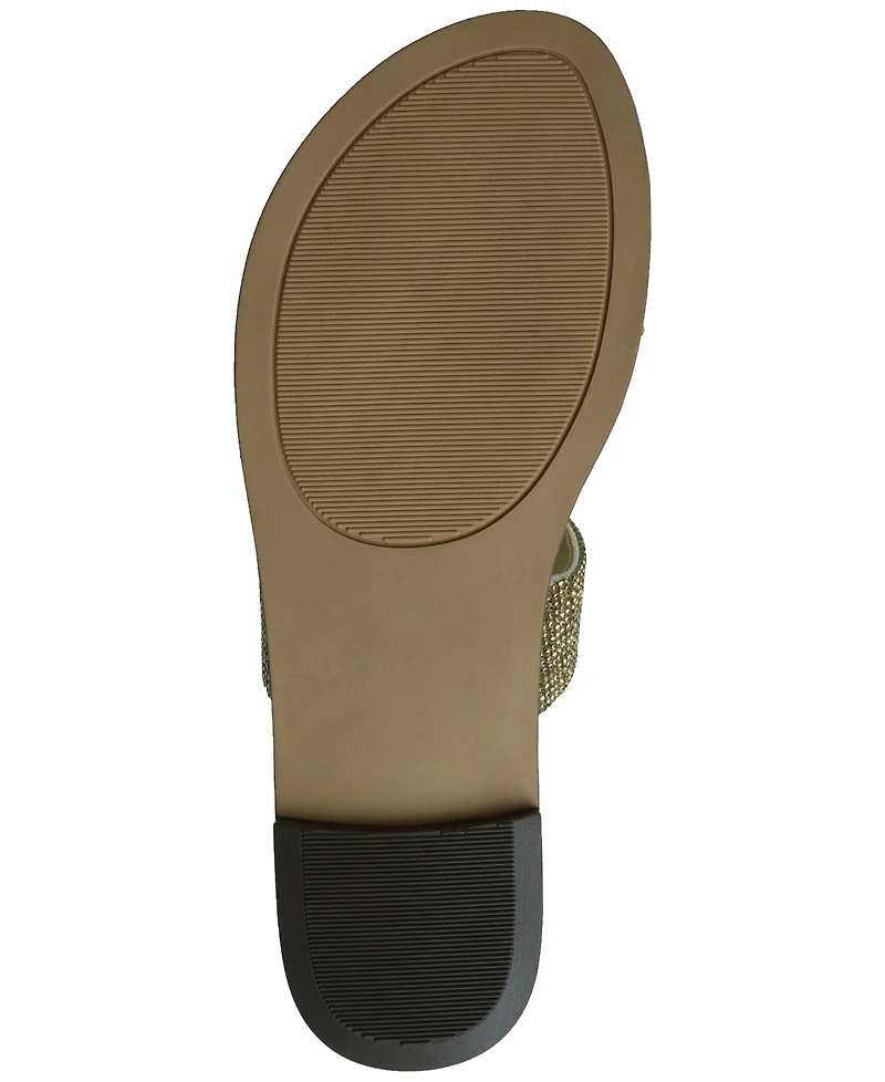 Wild Pair Ginnie Double-Band Slide Flat Sandals, Created for Macy's