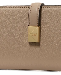 kate spade new york Deco Pebbled Leather Zip Slim Wallet