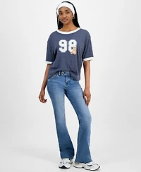 Hippie Rose Juniors' Varsity Graphic Ringer T-Shirt