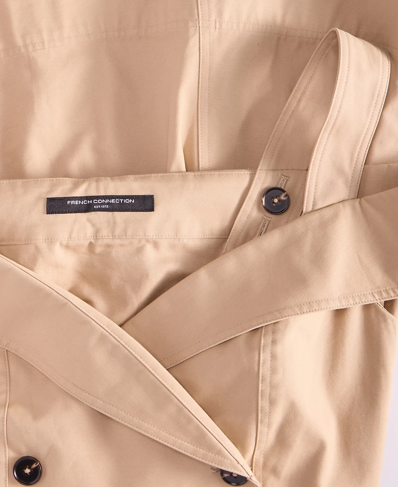 French Connection Women's Lightweight Trench Mini Dress