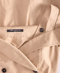 French Connection Women's Lightweight Trench Mini Dress