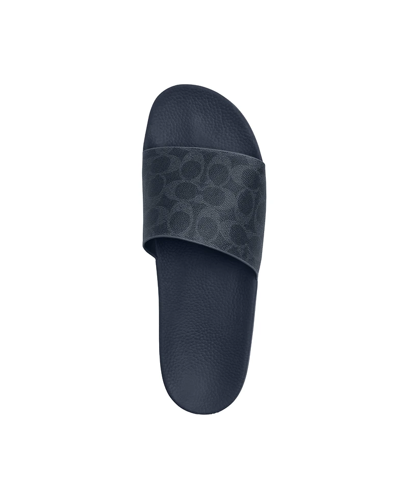 Coach Men's Denim Signature Canvas Slide